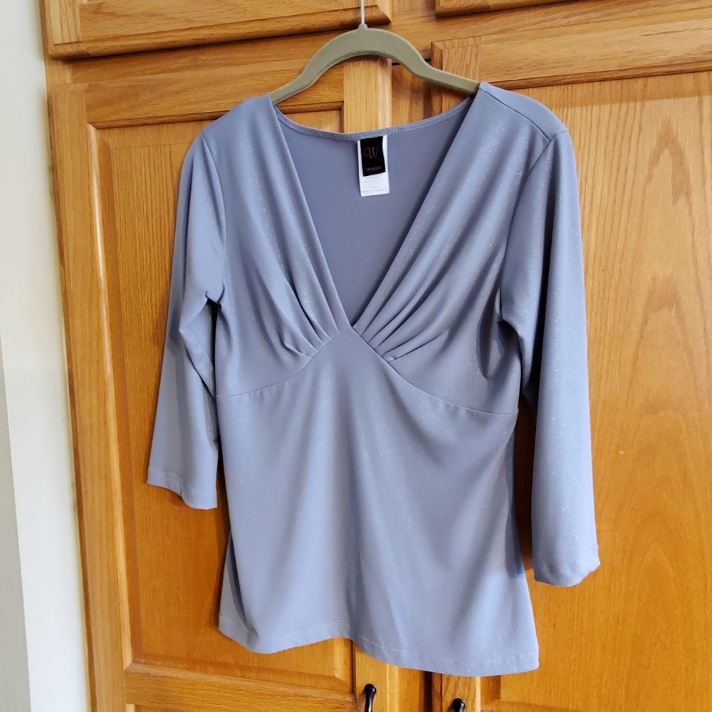 Elegant Gray Women's Top